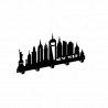 Perchero - Nueva York, pequeño, negro estructural