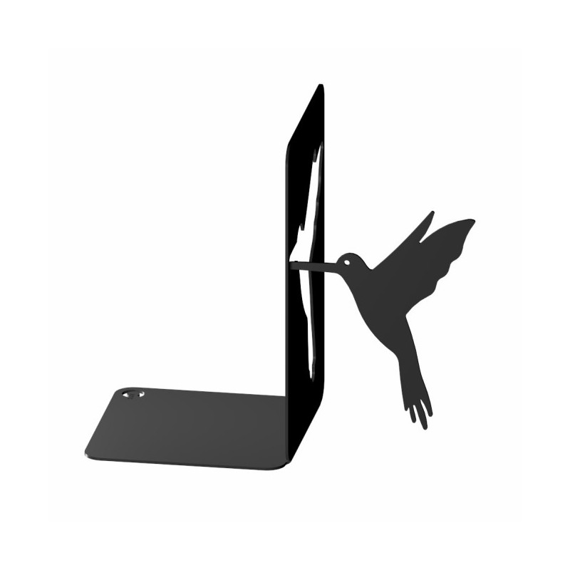 Soporte para libros - colibrí derecho, negro estructural
