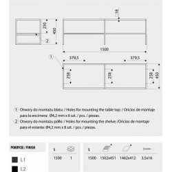 Estructura para mueble de TV SR21