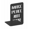 Soporte para libros - make peace not war, negro estructural