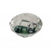 Pomo GP38, cristal transparente con fondo verde
