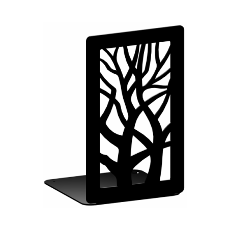 Soporte para libros - sombra de árbol, negro estructural - Decora con metal