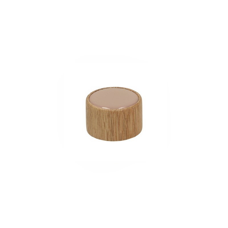 Pomo GD17, madera FSC® + decor beige oscuro