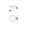 Pomo GU09 pack de 2 unidades, blanco + decor mármol