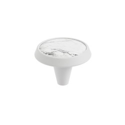 Pomo GU09 pack de 2 unidades, blanco + decor mármol