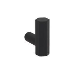 Perchero WS33, negro mate, 2 unidades