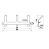 Perchero WS20, negro estructural