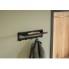 Perchero WS48 con estante, negro estructural