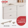 Pomo GS45, acero inoxidable - Decora con metal
